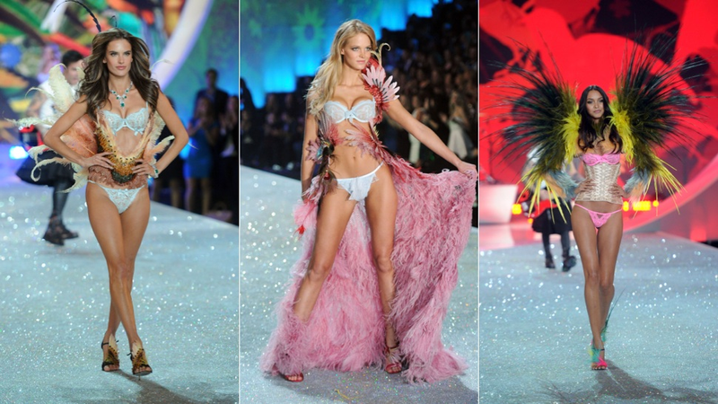 Illustration for article titled Emoji Lingerie and Snow Angels at the Victoria's Secret Fashion Show